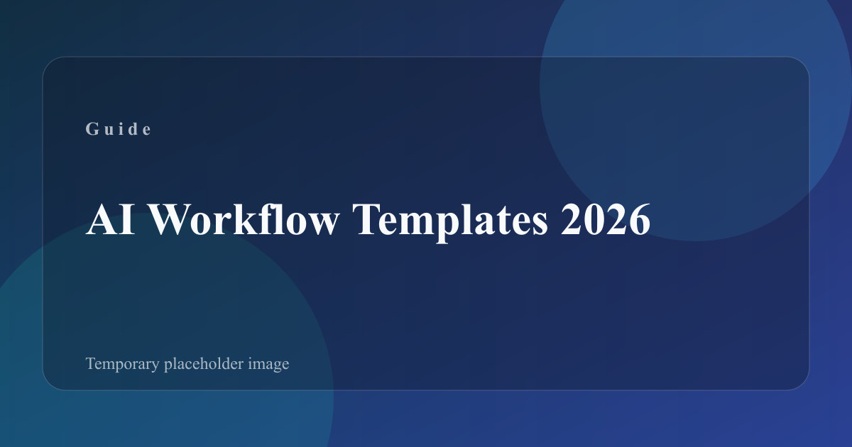 AI Workflow Templates 2026: Ready‑to‑Use Workflows for Founders | Amir ...