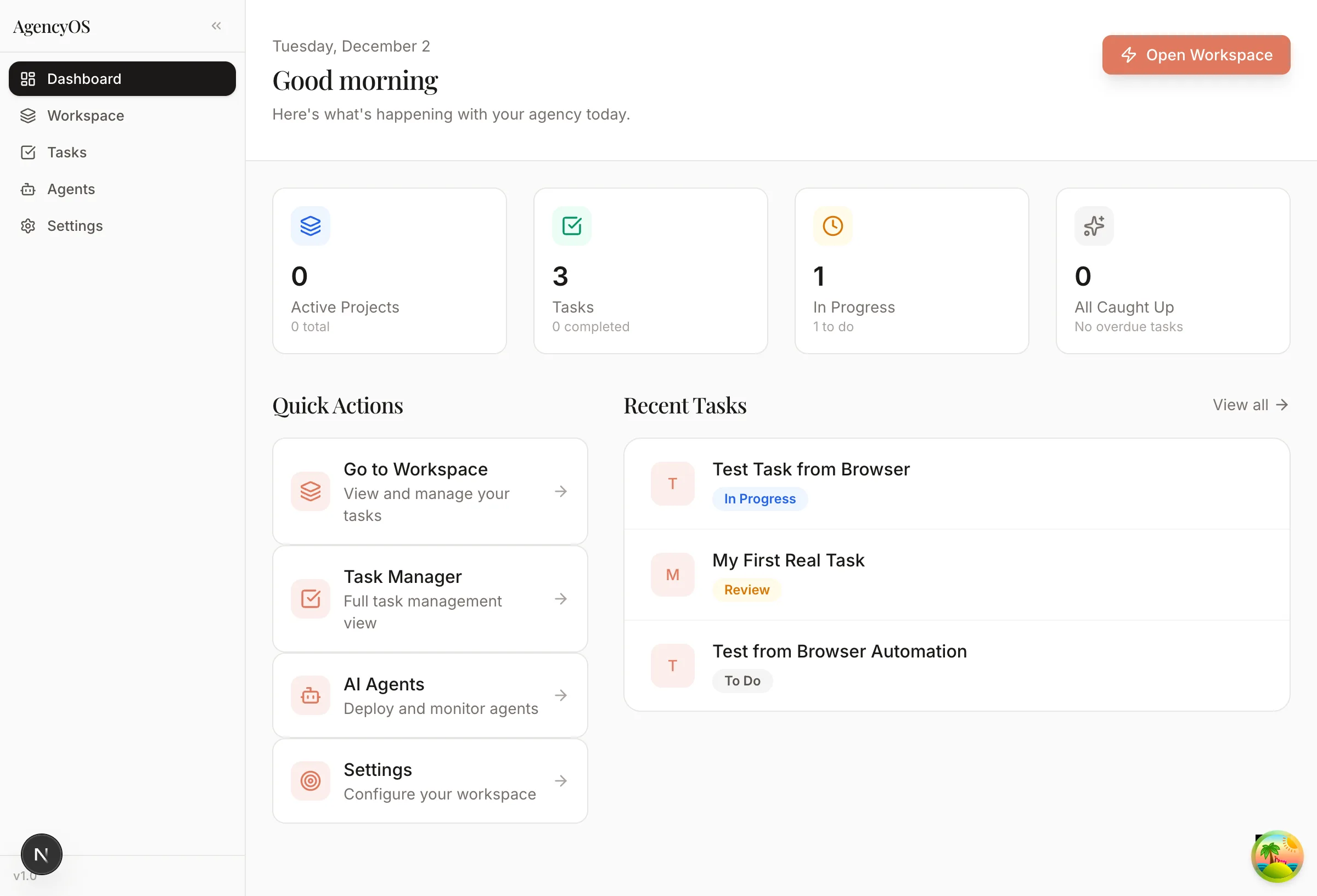 Agencyos Design System Dashboard