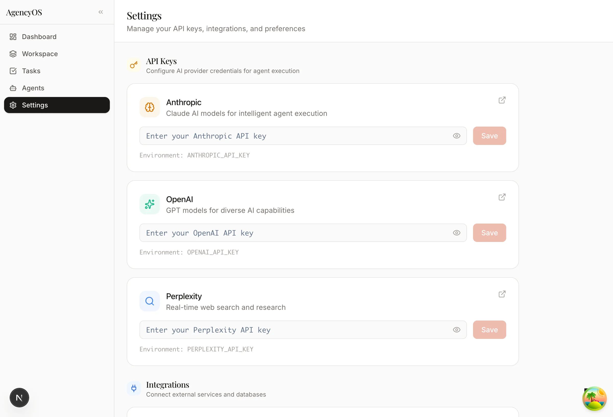 Agencyos Design System Settings