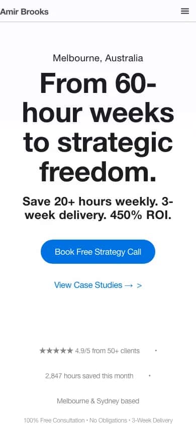 Amirbrooks Homepage Mobile