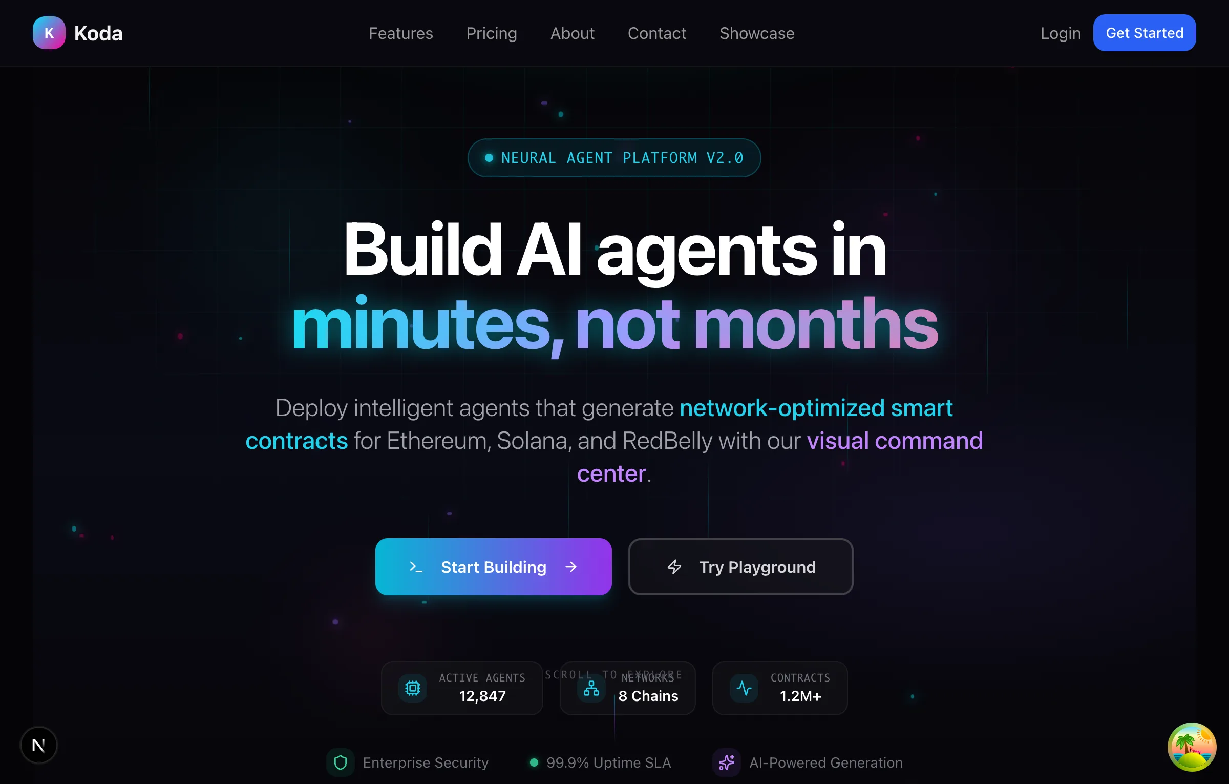 Kodabuild Showcase 01 Landing Hero