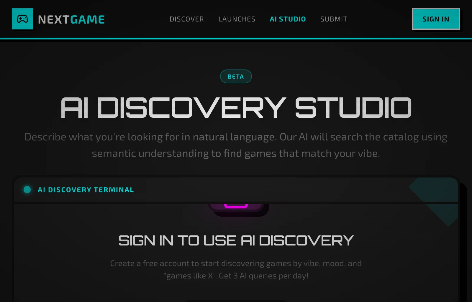 Nextgame Ai Studio Desktop 2026 01