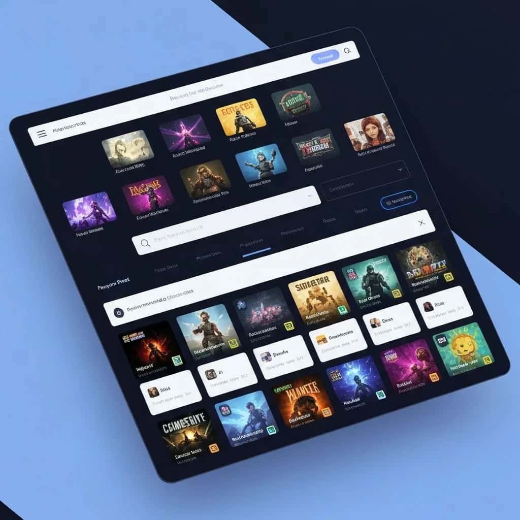 Nextgame Gaming Discovery Platform Interface