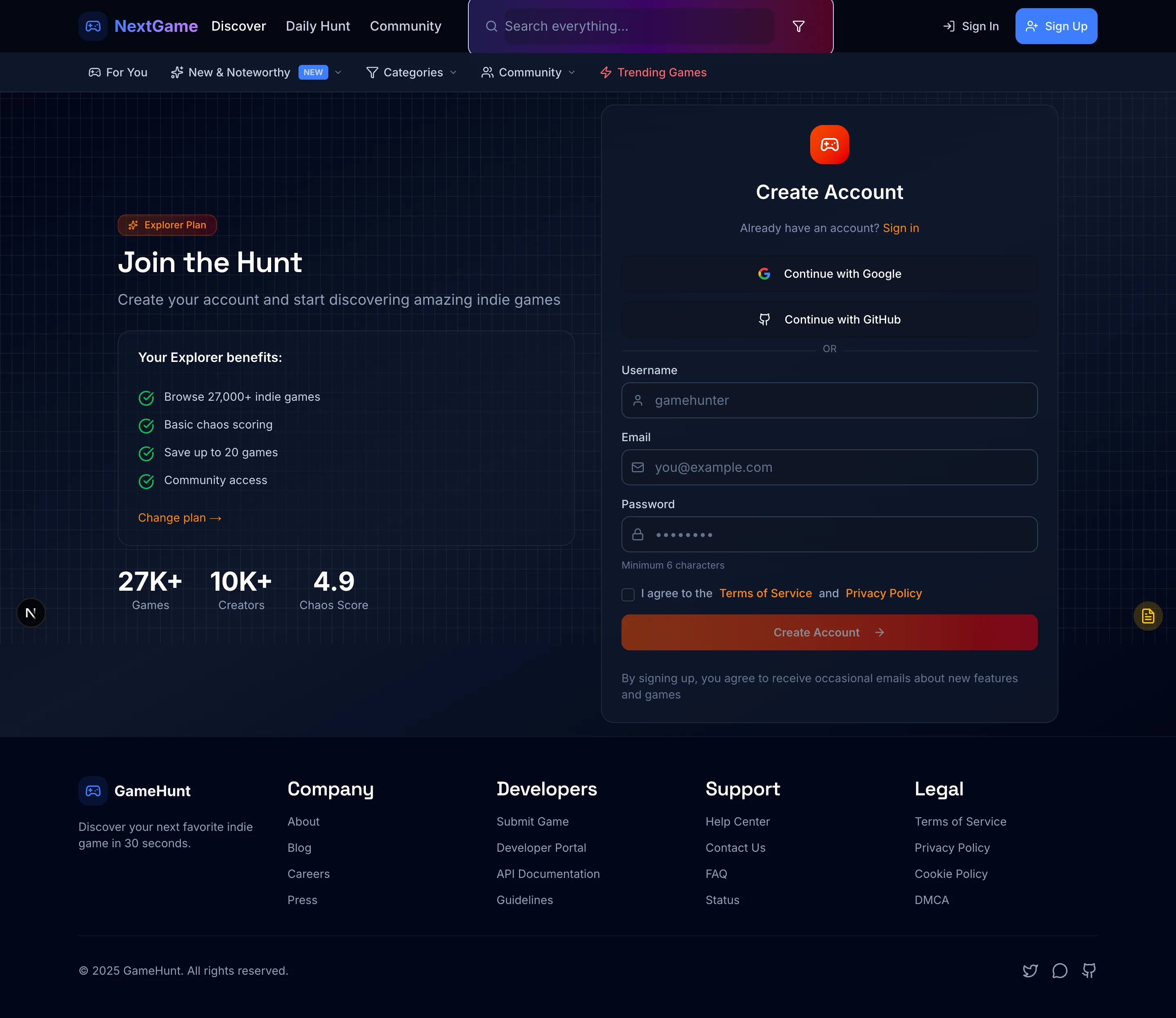 Nextgame Nextgame Discover Page