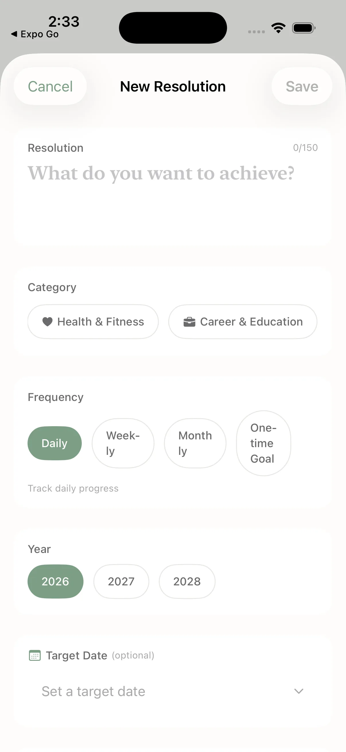 Resolution Tracker Resolution Tracker 09 New Resolution Empty