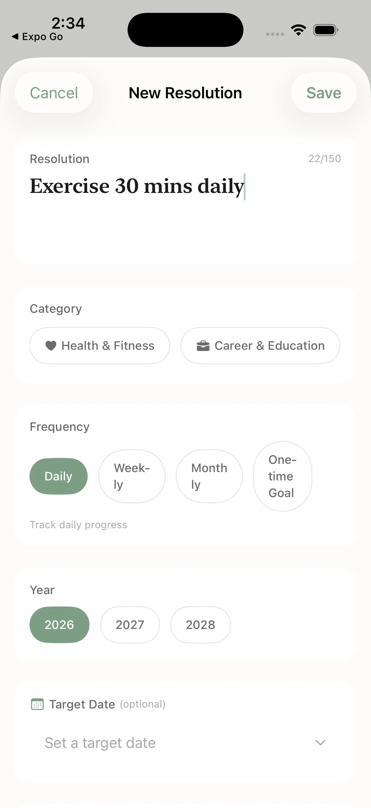 Resolution Tracker Resolution Tracker 11 New Resolution Filled