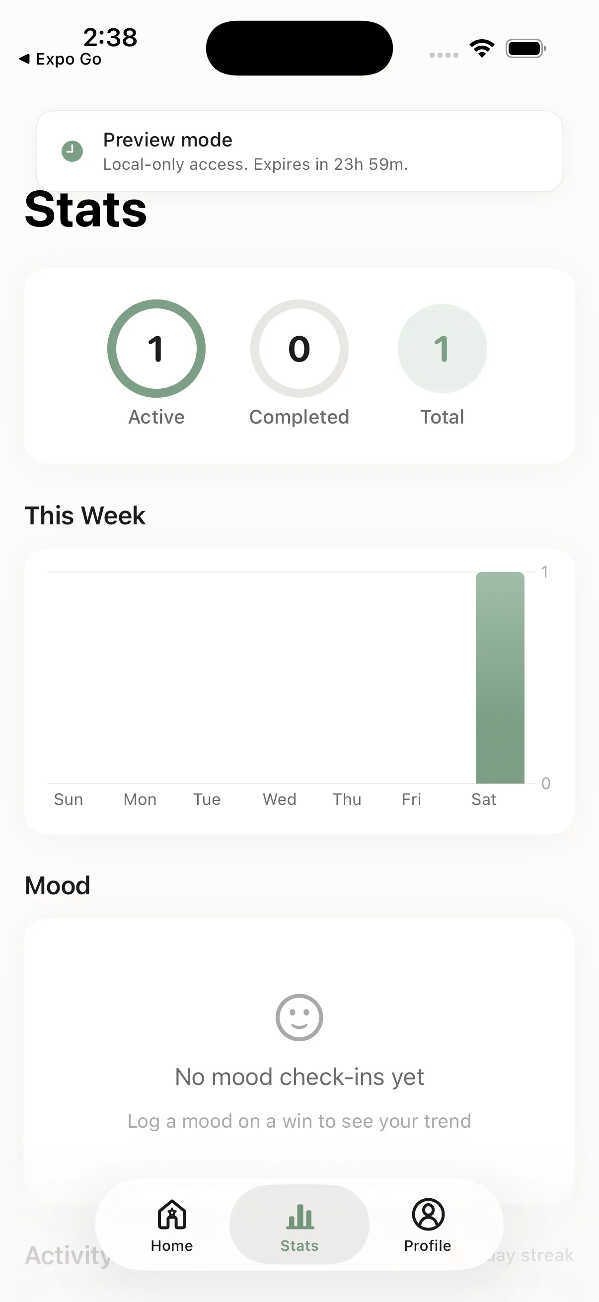 Resolution Tracker Resolution Tracker 19 Profile Screen New