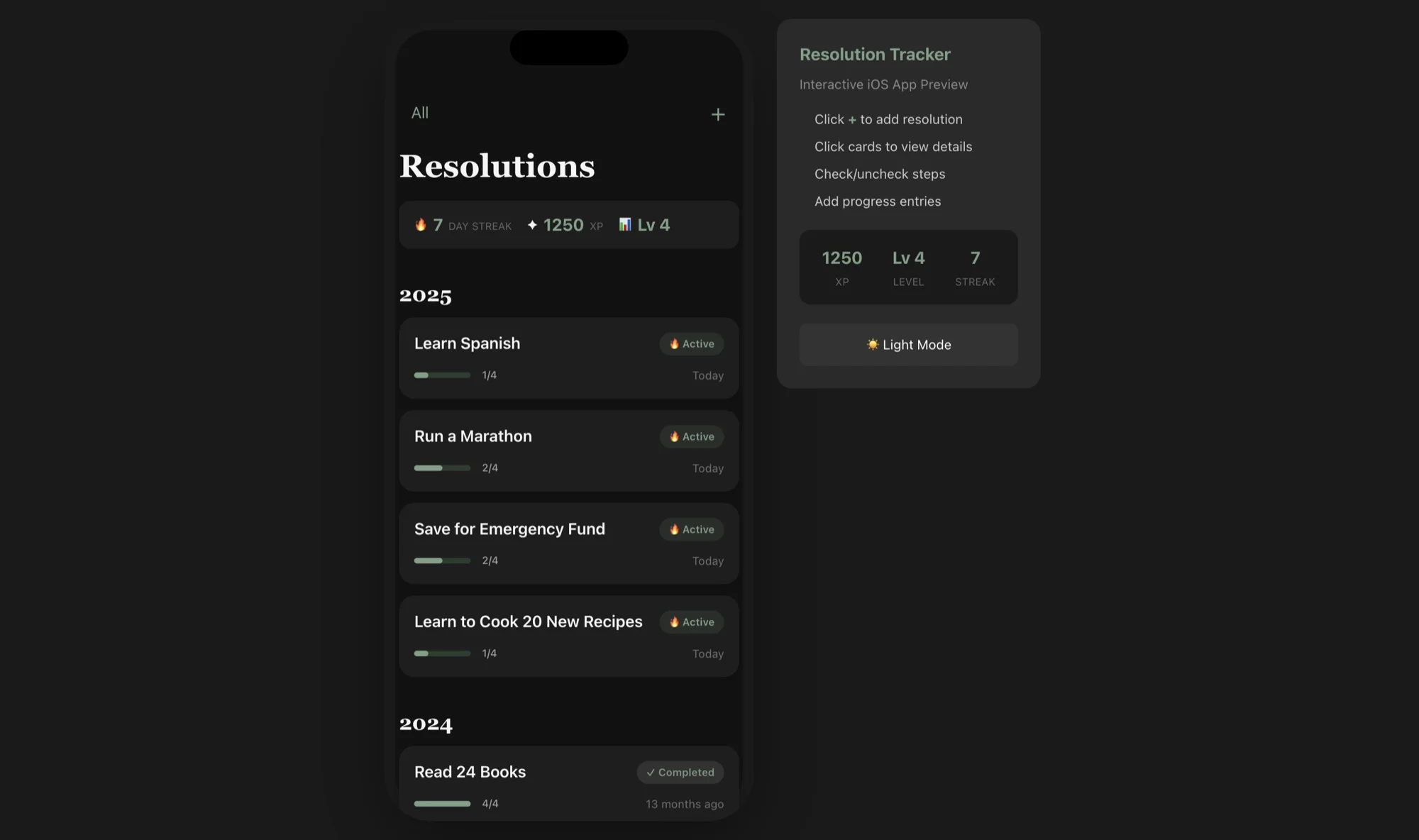 Resolution Tracker Resolution Tracker 01 Preview