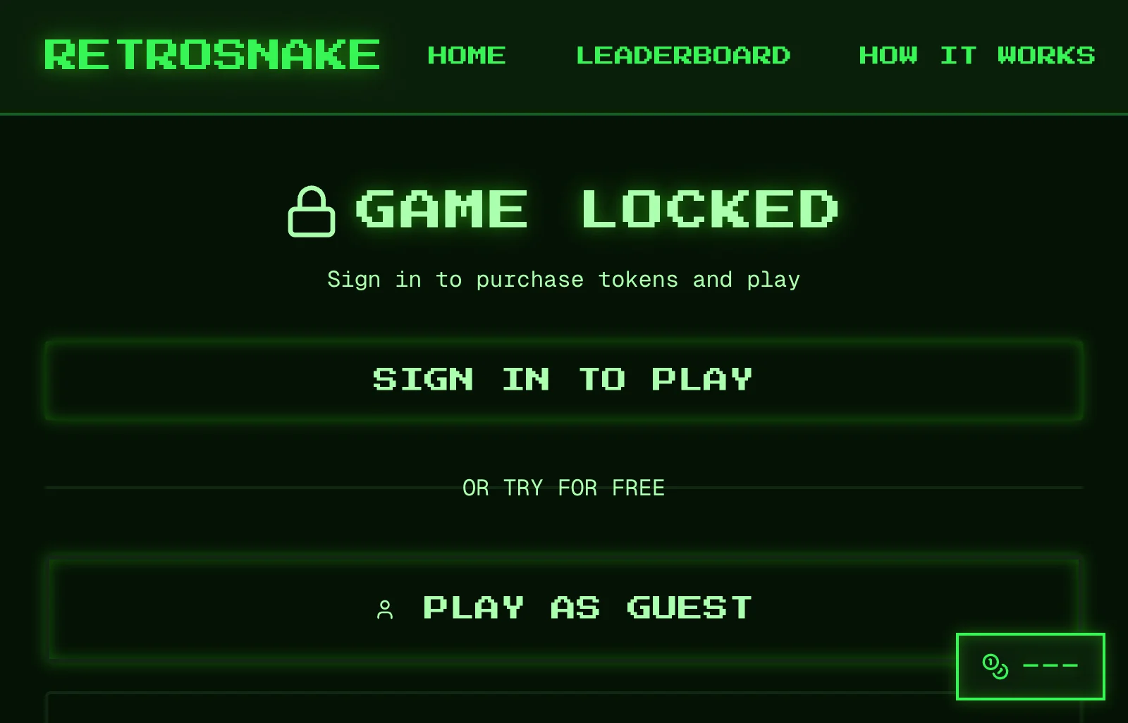 Retrosnake Game Locked Desktop 2026 01