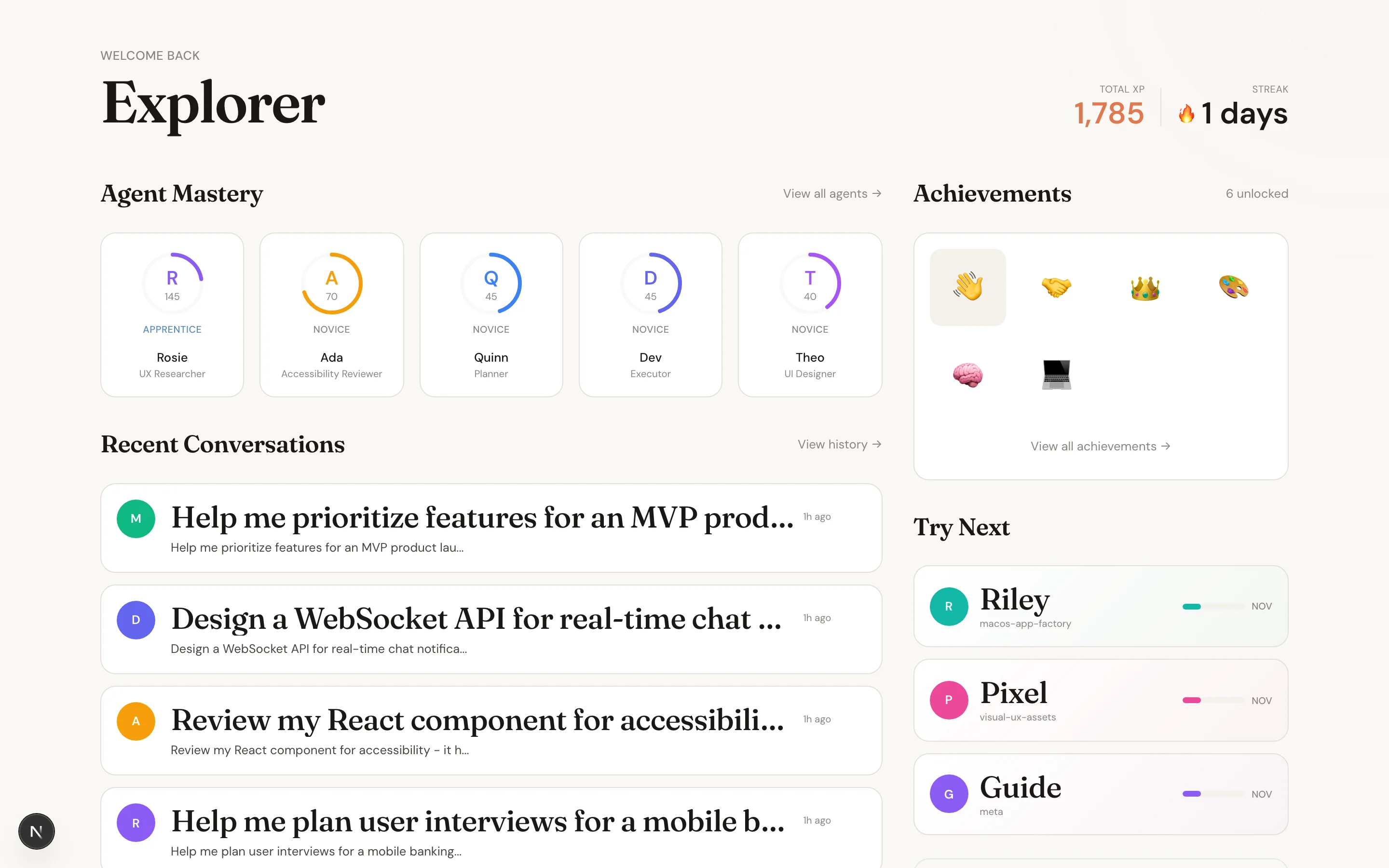 Playground Dashboard Desktop 2026 01