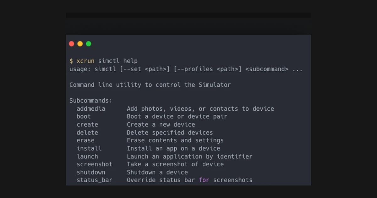 Automating the iOS Simulator