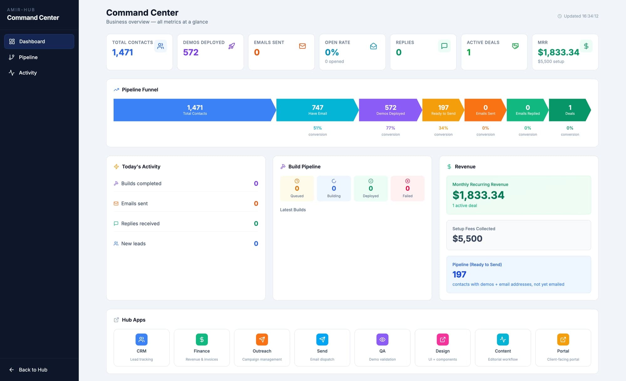 Command Center screenshot