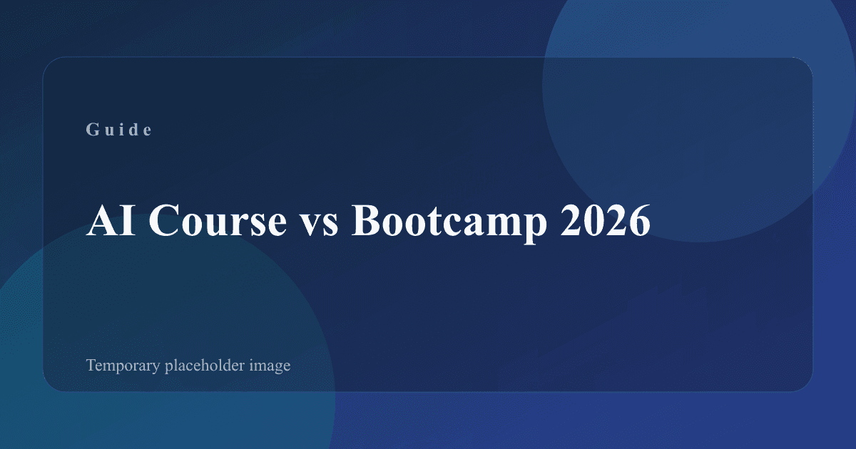 Course vs bootcamp comparison notes on a desk