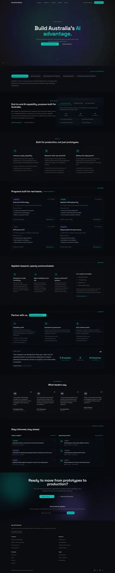 Aus AI Institute hero image