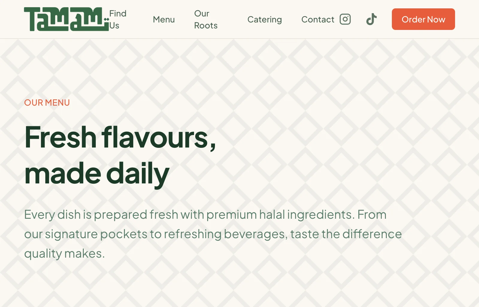 Tamam Cafe Menu Desktop 2026 01